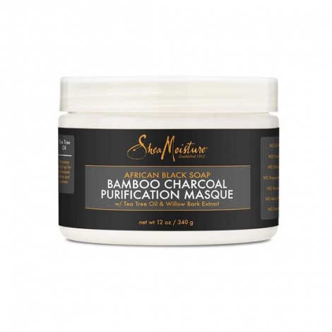 SHEA MOISTURE AFRICAN BLACK SOAP BAMBOO CHARCOAL PURIFICATION MASQUE