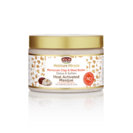 AFRICAN PRIDE MOISTURE MIRACLE Moroccan Clay & Shea Butte HEAT ACTIVATED MASQUE