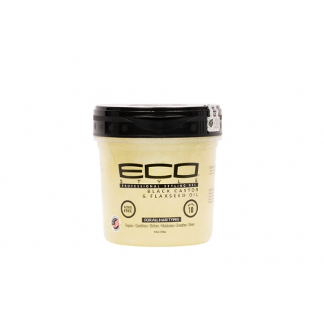 Eco Styler Gel Black castor and flaxseed oil 4736ml 16 oz