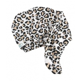 Die Vintage Kosmetikfirma Haar Turban Leopardenmuster